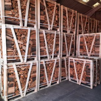 Crates of Beech logs